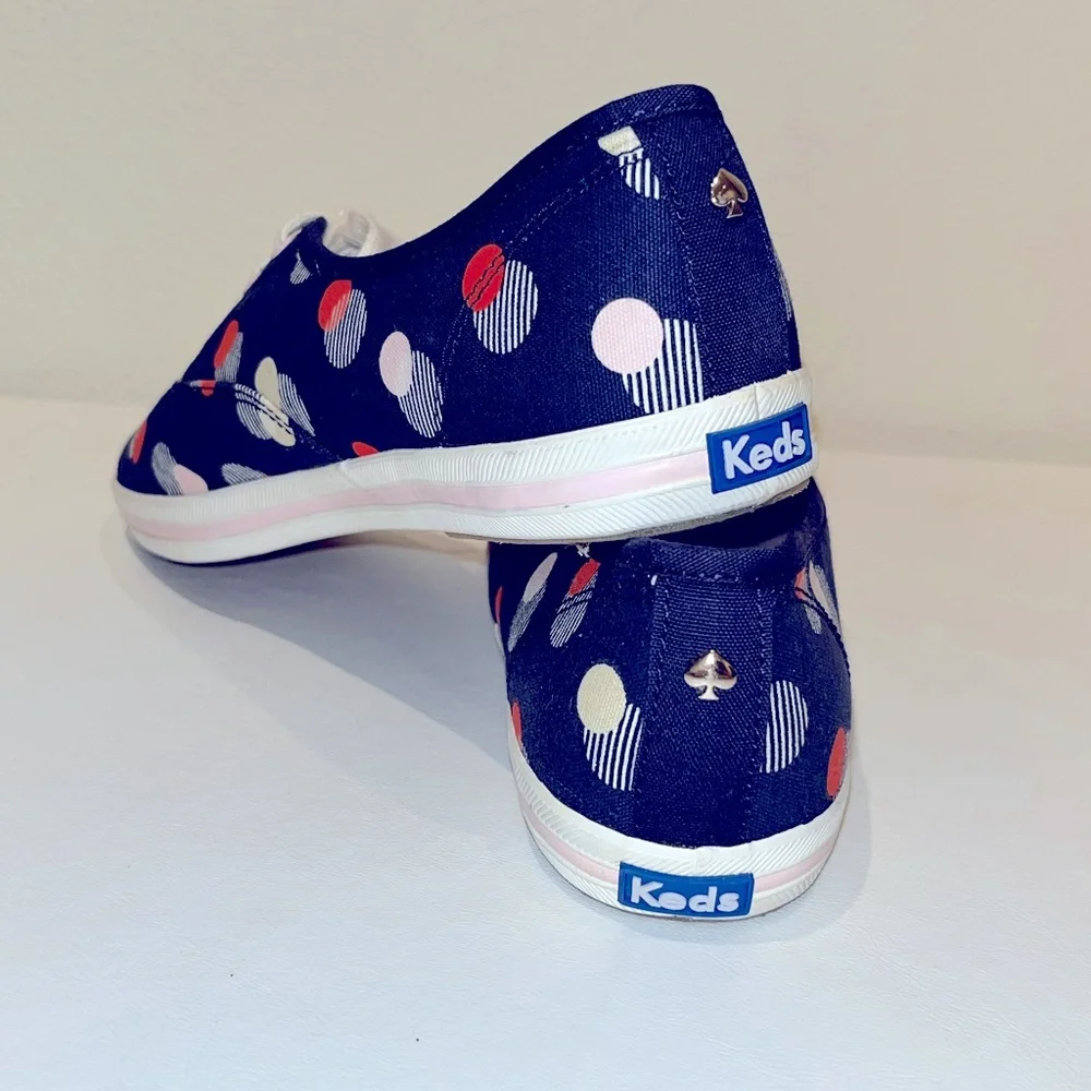 Keds x KATE SPADE Navy Polka Dot Sneakers NEW
